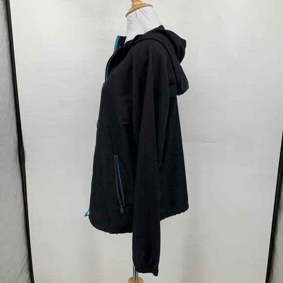 Quiksilver Jacket Womens S Small Black Full Zip Hooded Performance Lightweight - Picture 5 of 12